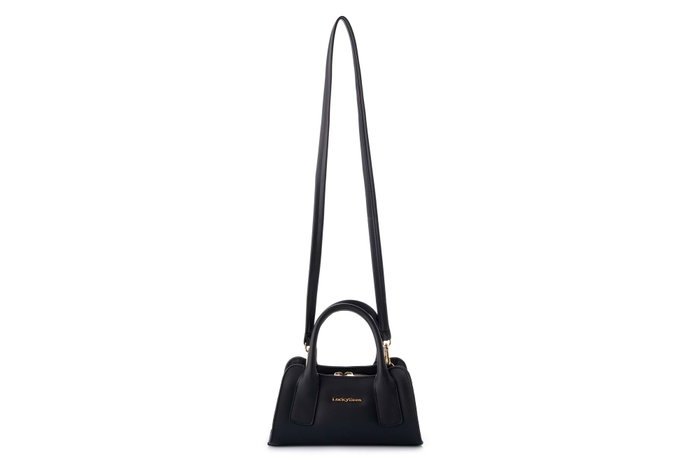 Lucky Bees Bolso Negro CUERO DE POLIVINILO